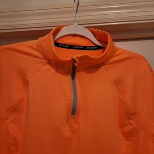Peloton Orange Lightweight Jacket with Stand-Up Collar
